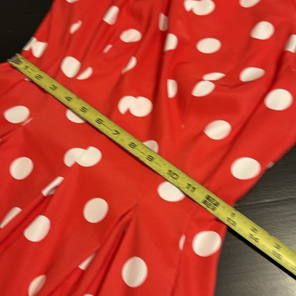Dressbarn Vibrant Red Dress with White polkadots perfect for a day at Disney - Picture 4 of 7